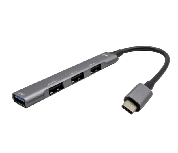 i-tec USB-C Thunderbolt Metal HUB Mini 1x USB 3.0 3x USB 2.0 19 cm - 737201 - zdjęcie
